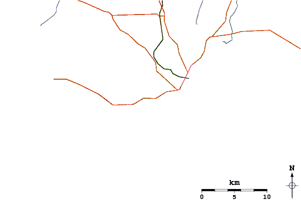 Roads and rivers around Fourth Beach