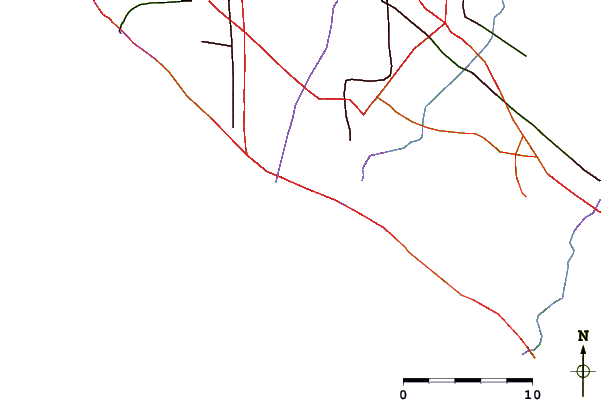 Roads and rivers around 40th Street