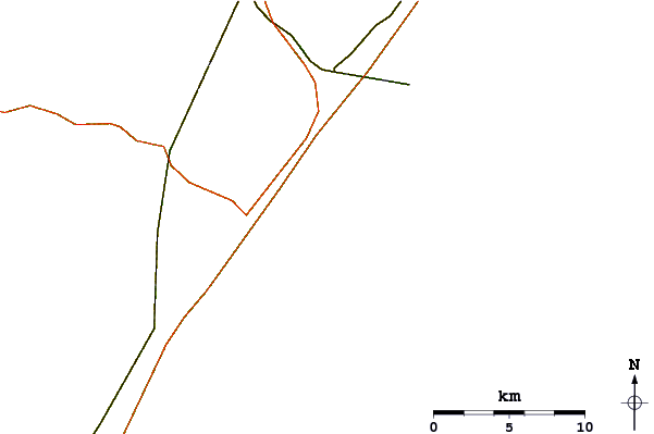Roads and rivers around 47th Street