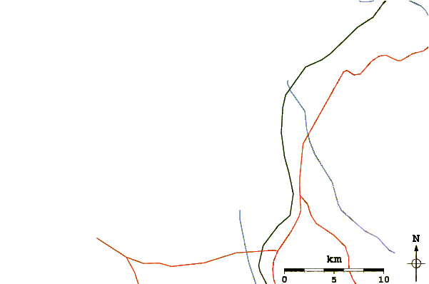 Roads and rivers around Foz do Arelho