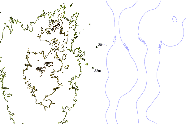 Shoreline around Frailes South