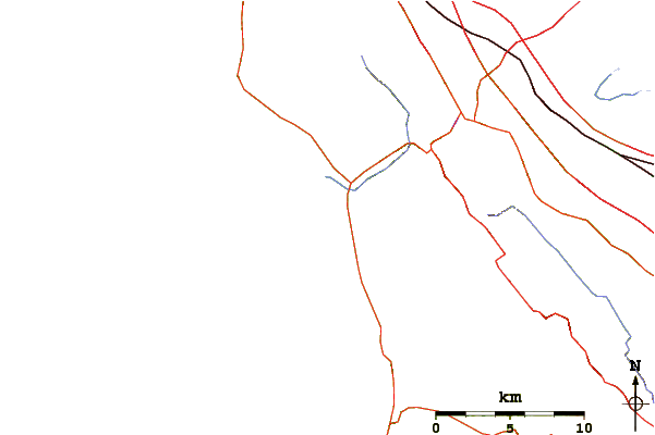 Roads and rivers around Francis Beach