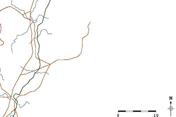Roads and rivers around Frazer Park