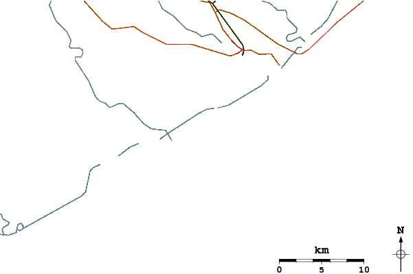 Roads and rivers around Freeport Channel