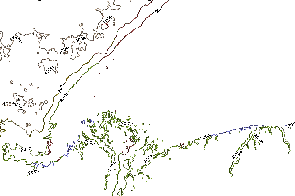 Shoreline around French River