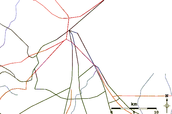 Roads and rivers around French River