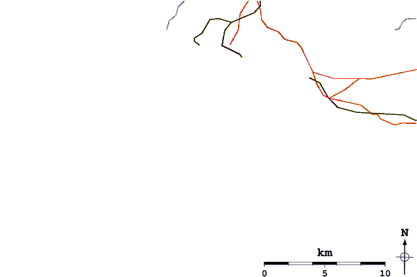 Roads and rivers around Freshwater West