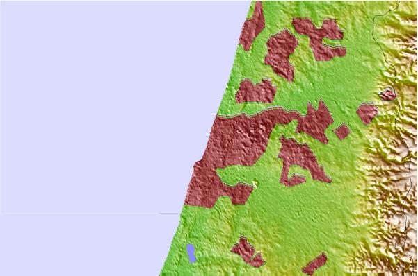 Surf spots located close to Frishman