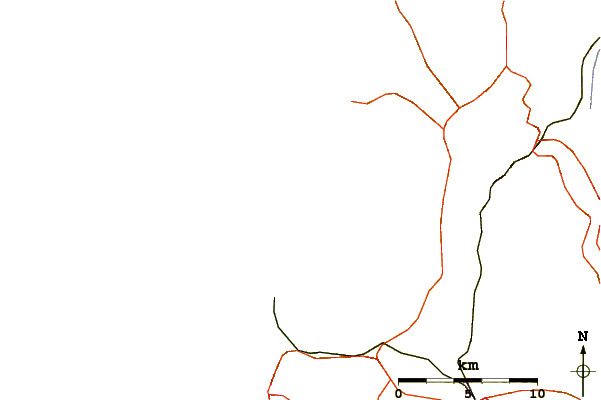 Roads and rivers around Furnas