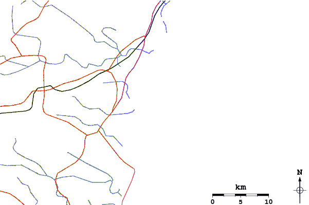 Roads and rivers around Gaibu