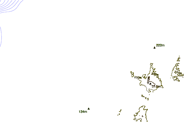 Shoreline around Galerazamba