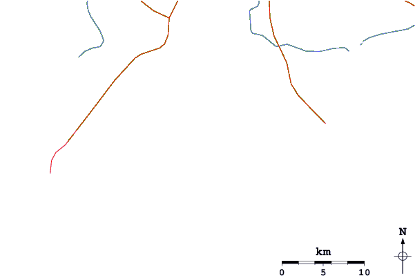 Roads and rivers around Ganz