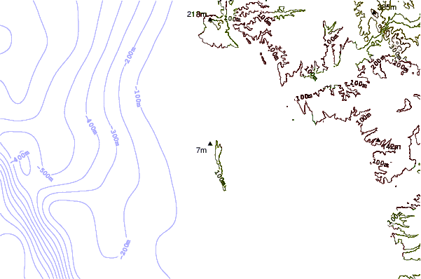 Shoreline around Garbage
