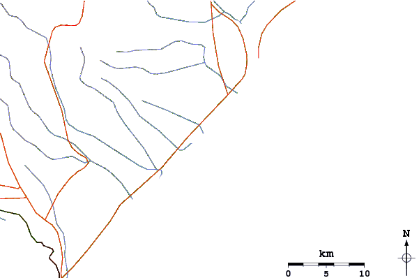 Roads and rivers around Garca Torta