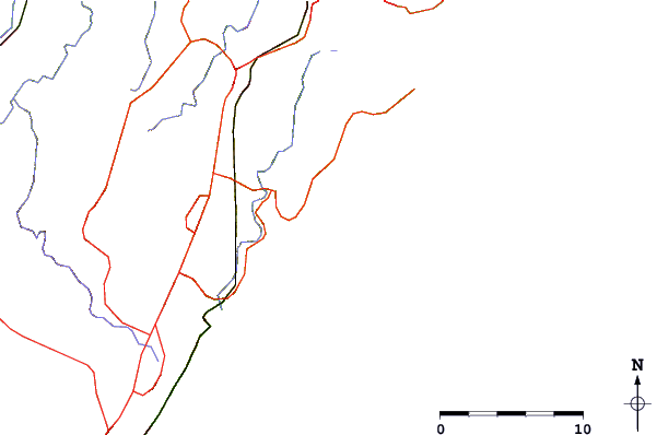 Roads and rivers around Garie Beach