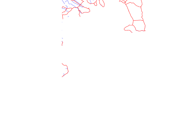 Roads and rivers around Garur