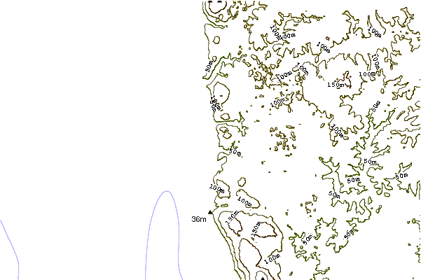 Shoreline around Gas Bay
