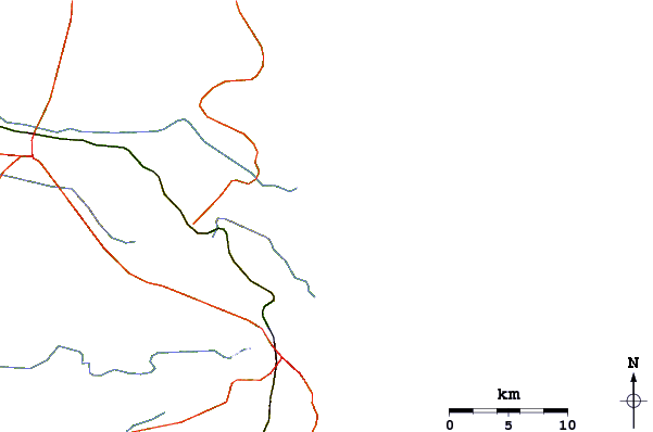 Roads and rivers around Genipabu