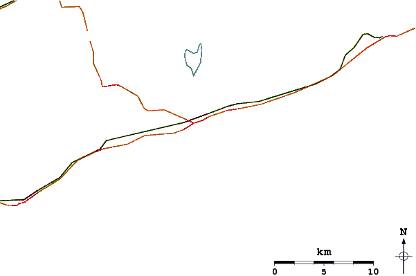 Roads and rivers around Georgia (East Hampton)