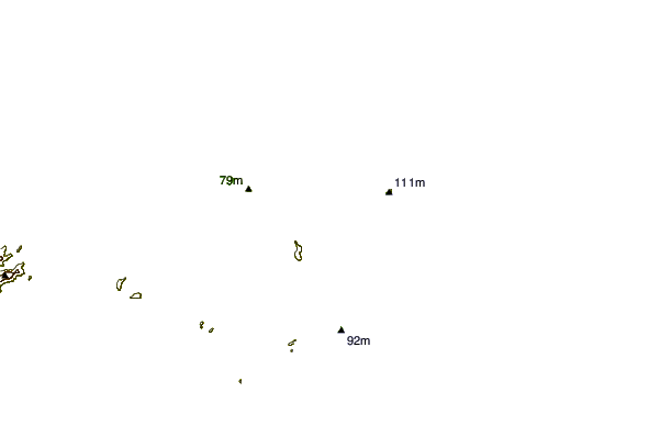 Shoreline around Geriba