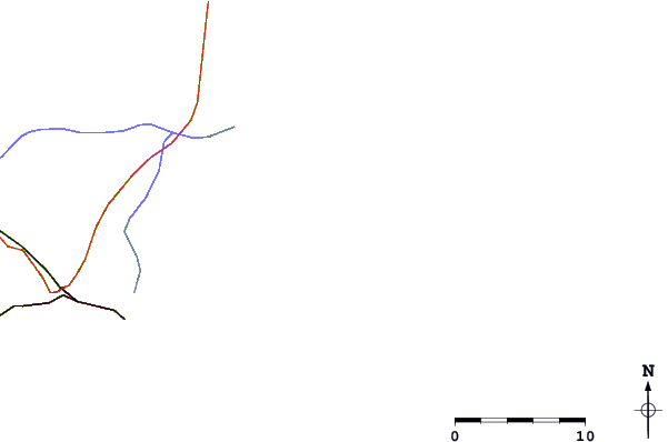 Roads and rivers around Geriba