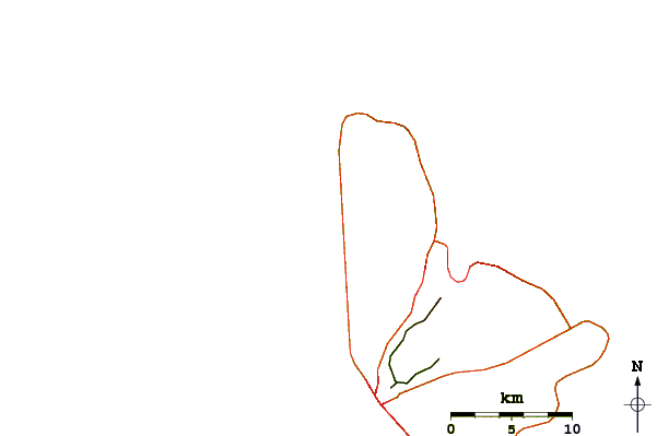 Roads and rivers around Gibbs