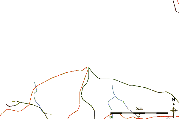 Roads and rivers around Gilleleje