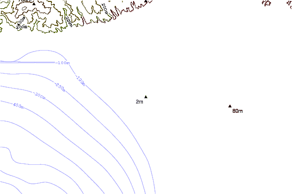 Shoreline around Gillis