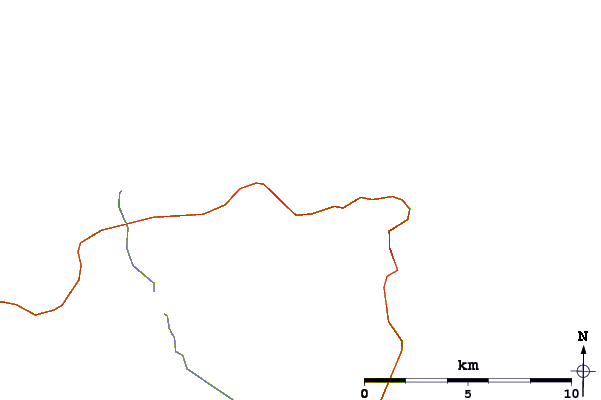Roads and rivers around Gills Bay