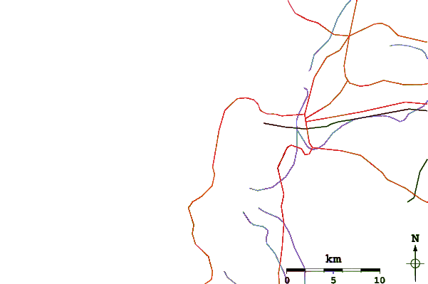Roads and rivers around Glen Beach
