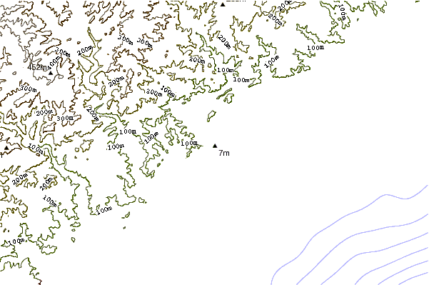 Shoreline around Glen Eden