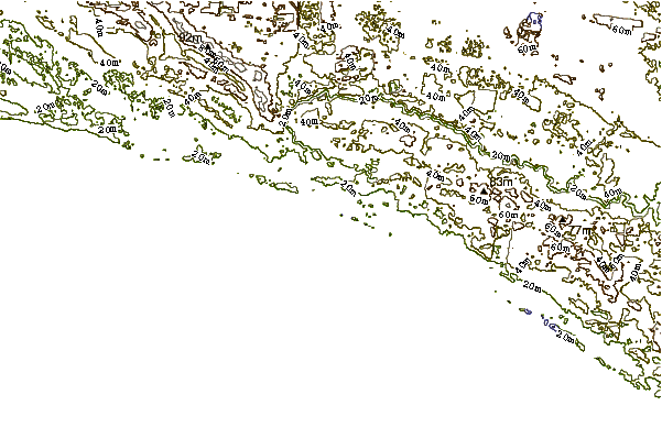 Shoreline around Glenelg Rivermouth