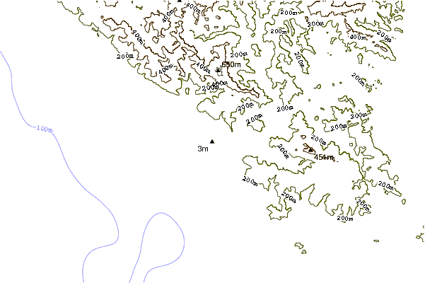 Shoreline around Goat Rock