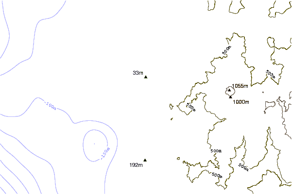 Shoreline around Gold Beach/South Park/Hunter Creek
