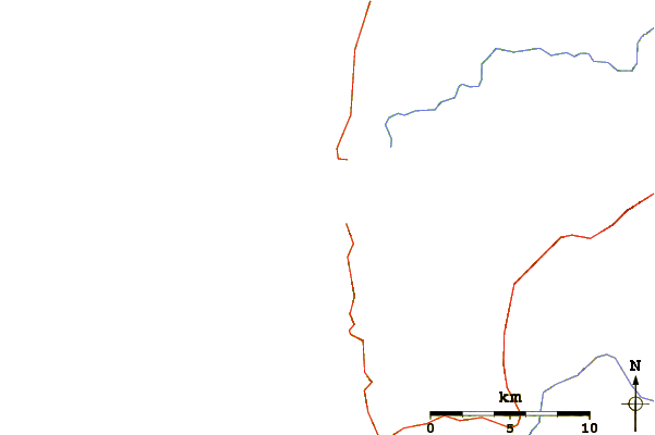 Roads and rivers around Gold Beach/South Park/Hunter Creek