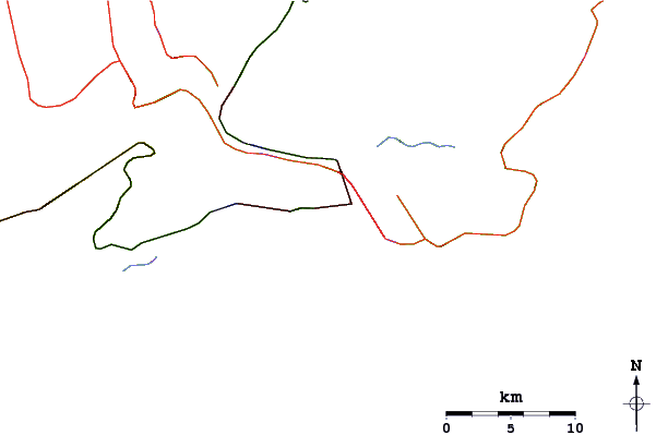 Roads and rivers around Gongaza