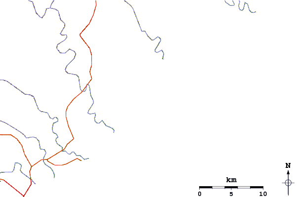 Roads and rivers around Gonubie Reef (The Lefts)