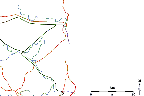 Roads and rivers around Gorleston on Sea