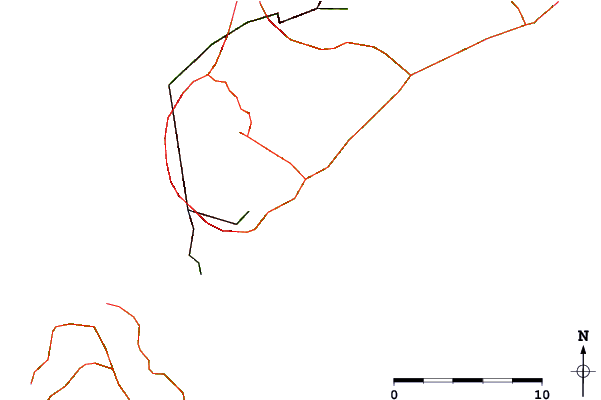 Roads and rivers around Gornostay