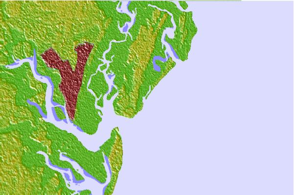 Surf spots located close to Goulds Inlet