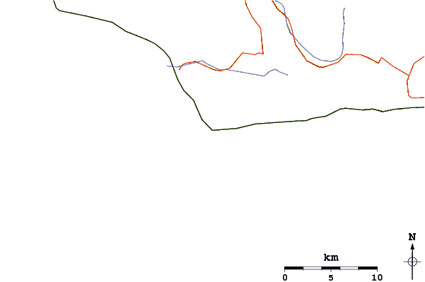 Roads and rivers around Government Point
