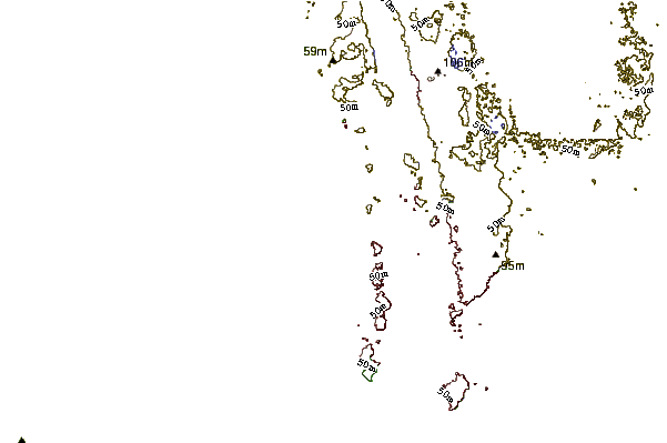 Shoreline around Grabbers