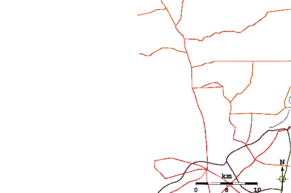Roads and rivers around Grabbers