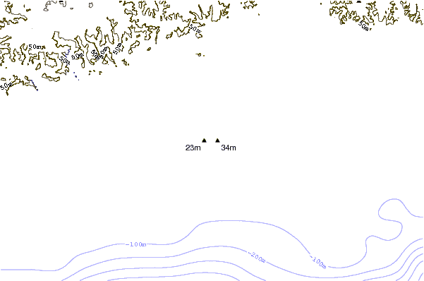 Shoreline around Grand-Lahou