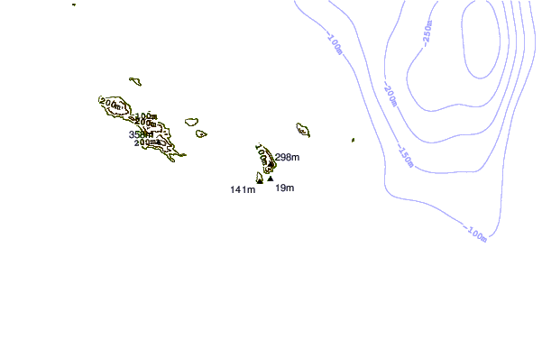 Shoreline around Grande Anse