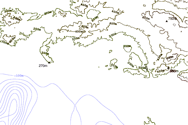 Shoreline around Les Lecques