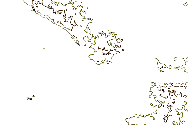 Shoreline around Grande Trait