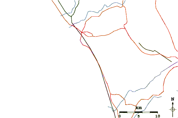 Roads and rivers around Grandview