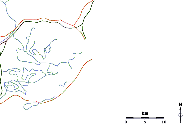Roads and rivers around Gravata