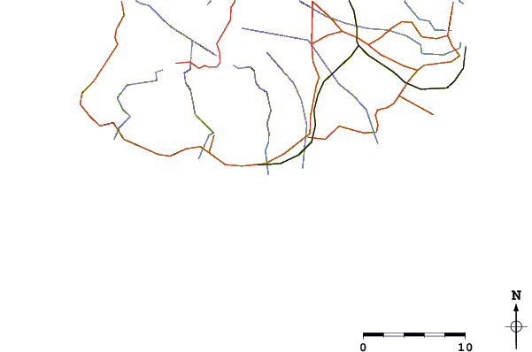 Roads and rivers around Graveyards / Cimetary